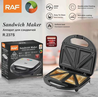 Sandwich Maker 4 Slice R.237S – Stainless Steel Top, Dual Heating, 850W