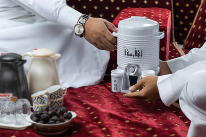 Mini Zamzam Dispenser – Haramain Inspired (2L with 6 Glasses)