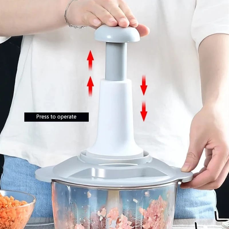 Vegetable Push Chopper – 1.5L Capacity (Box Packing)