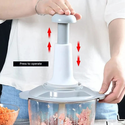 Vegetable Push Chopper – 1.5L Capacity (Box Packing)