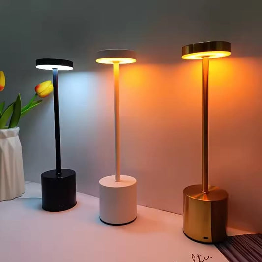 Modern LED Desk Lamp with Touch Control & USB Rechargeable