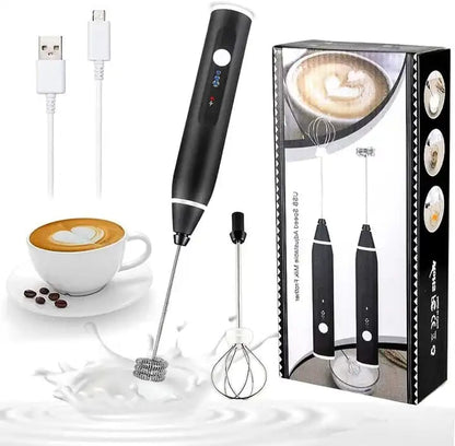 Automatic 2-in-1 USB Rechargeable Coffee & Milk Stirring Handheld Beater