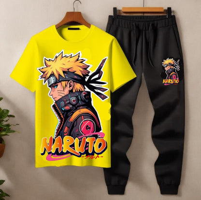 Summer Tracksuit – Naruto Graphic T-Shirt & Jogger Pants (Multiple Colours) – 40% OFF