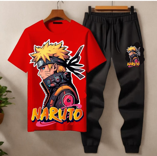 Summer Tracksuit – Naruto Graphic T-Shirt & Jogger Pants (Multiple Colours) – 40% OFF