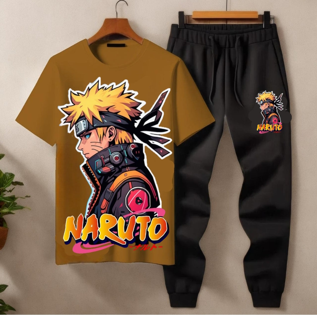 Summer Tracksuit – Naruto Graphic T-Shirt & Jogger Pants (Multiple Colours) – 40% OFF