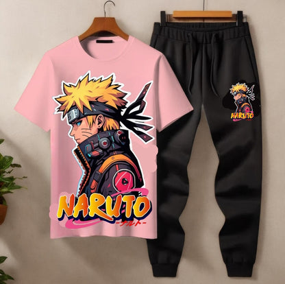 Summer Tracksuit – Naruto Graphic T-Shirt & Jogger Pants (Multiple Colours) – 40% OFF