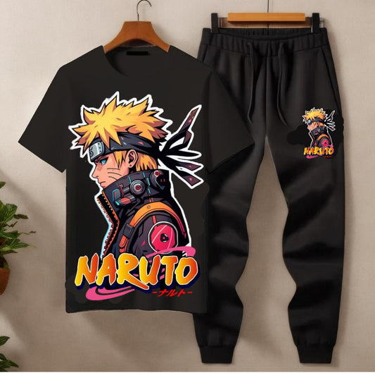 Summer Tracksuit – Naruto Graphic T-Shirt & Jogger Pants (Multiple Colours) – 40% OFF