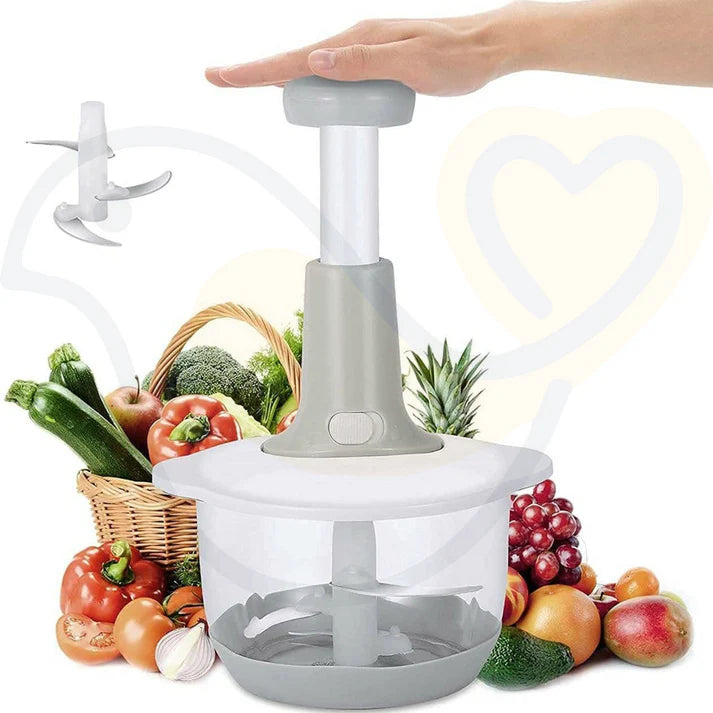 Vegetable Push Chopper – 1.5L Capacity (Box Packing)