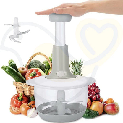 Vegetable Push Chopper – 1.5L Capacity (Box Packing)